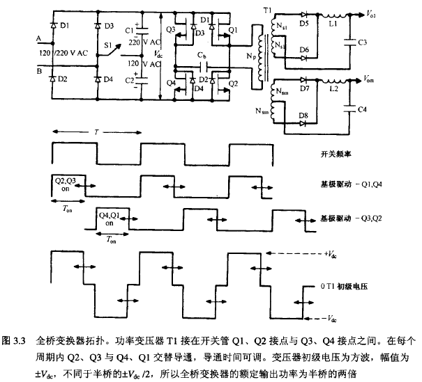 全桥拓扑?基本工作原理