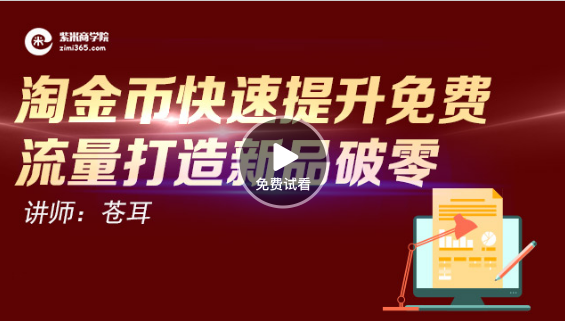 淘金币快速提升免费流量打造新品破零-高清视频