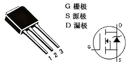 MOS管三个引脚实物图