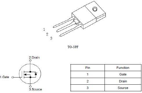 开关电源MOS管,KNX42150A,2.8A/1500V