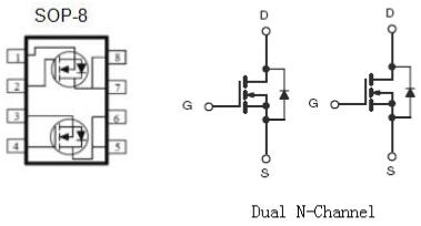 无线充MOS管,KNE4603A2,7A/30V