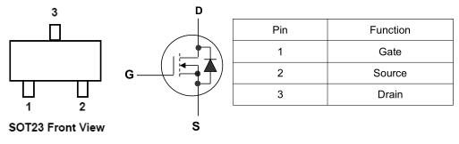 SI2300,SI2300替代,SI2300封装,6A/20V