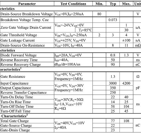 HP70N80,HP70N80参数,HP70N80封装,70A/80V