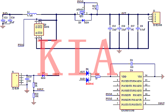 移动电源系统中MOS管和肖特基二极管怎么选？-KIA MOS管