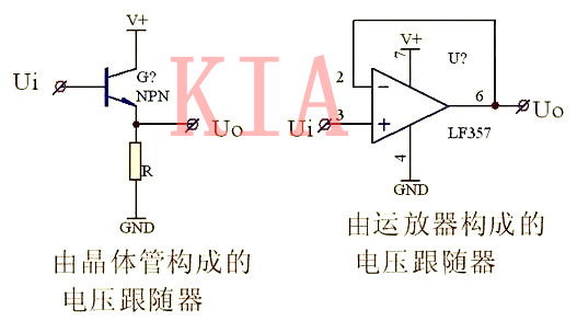 运放电压跟随器 电路