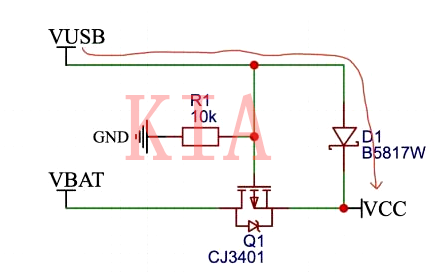 USB 电源 锂电池 电路