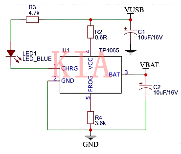 USB 电源 锂电池 电路
