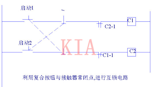 电子电路：互锁电路工作原理及电路图-KIA MOS管