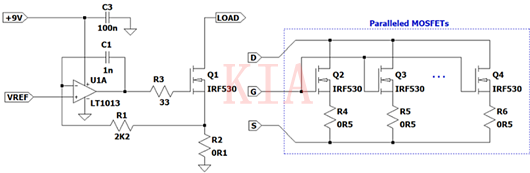 运算放大器 MOSFET 电流负载