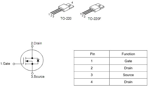逆变器场效应管,500v13a,KNX6450A参数,原厂现货-KIA MOS管