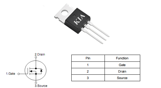电动车控制器mos管,60n06场效应管,KIA2806AP参数资料-KIA MOS管